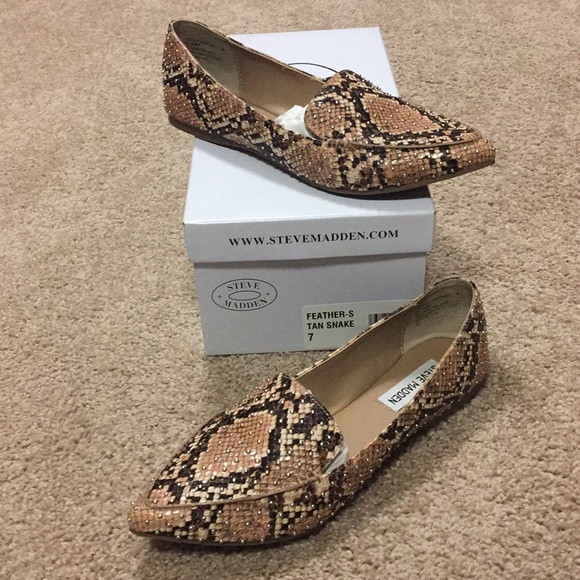 feather studded loafer